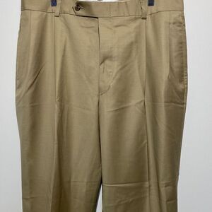 Nautica Women's Khaki Button Zip Wool Chino Pants Size 36